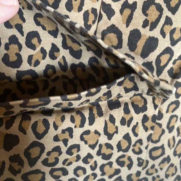 Nili Lotan Leopard Print Addison Single Button Closure Front Flap Blazer - Picture 5 of 9